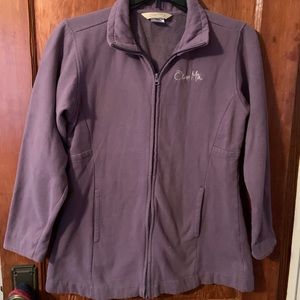 🦩Duray Sportswear full zip tunic sweatshirt in lilac with embroidered Ok…